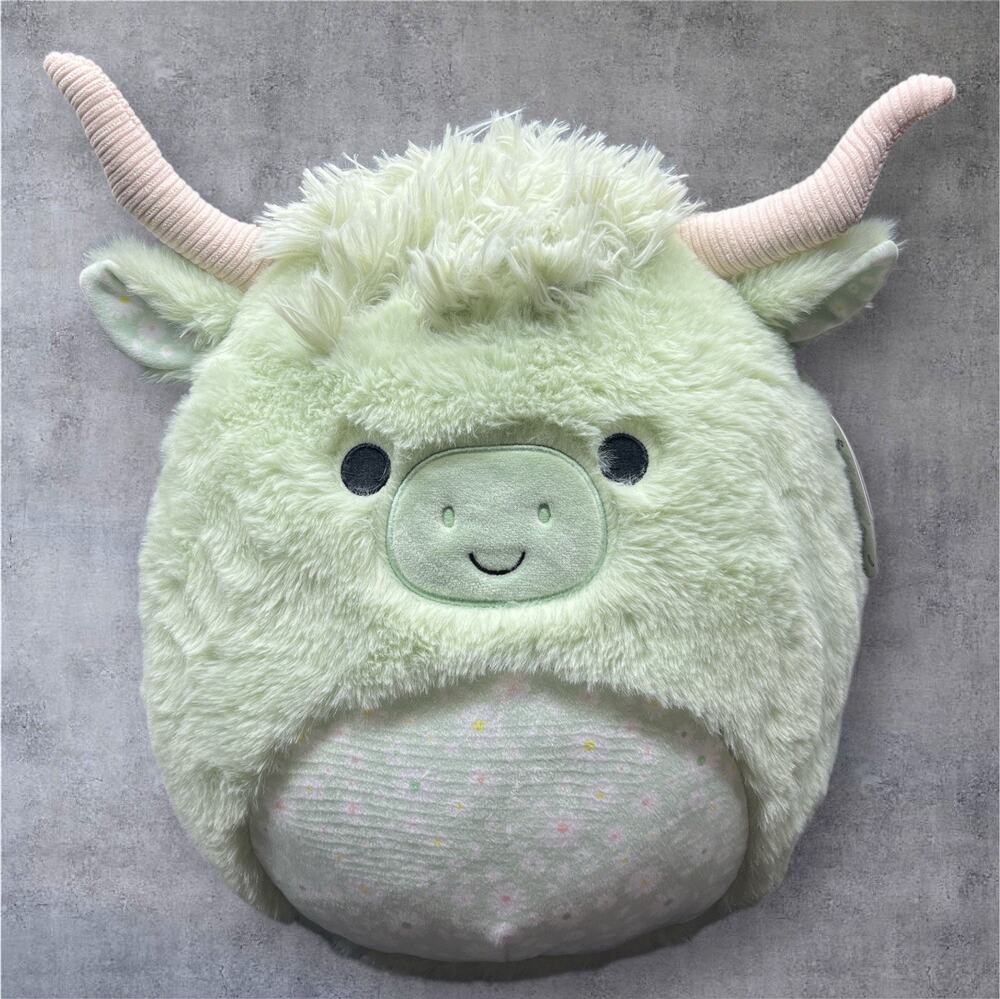 Fuzzamallows by Original Squishmallows Iver The Green Longhorn 12" Plush